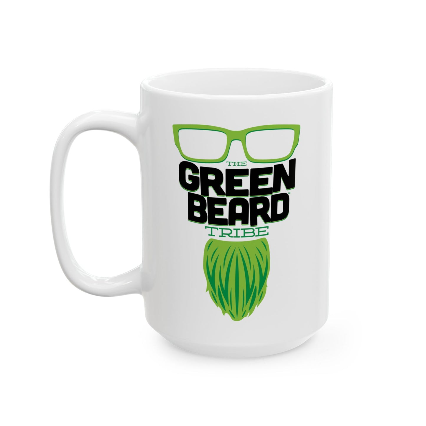 Coffee Mug - Greenbeard Tribe - 15oz White Cup