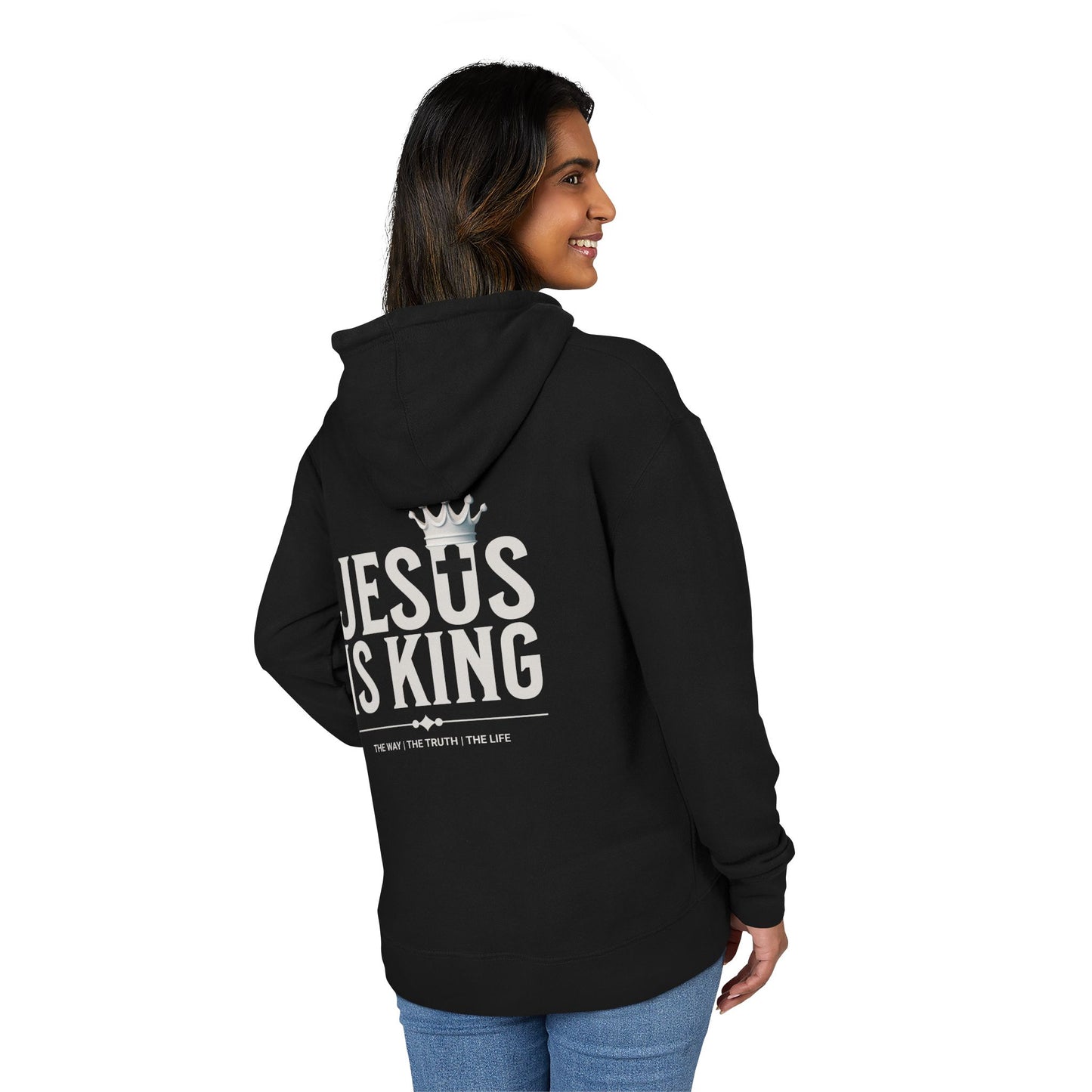 Jesus Is King Front & Back Hoodie – Crown Him Over Everything