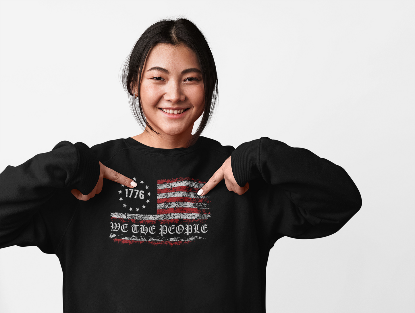 1776 We The People Sweatshirt – Patriotic Pullover for Liberty-Loving Americans