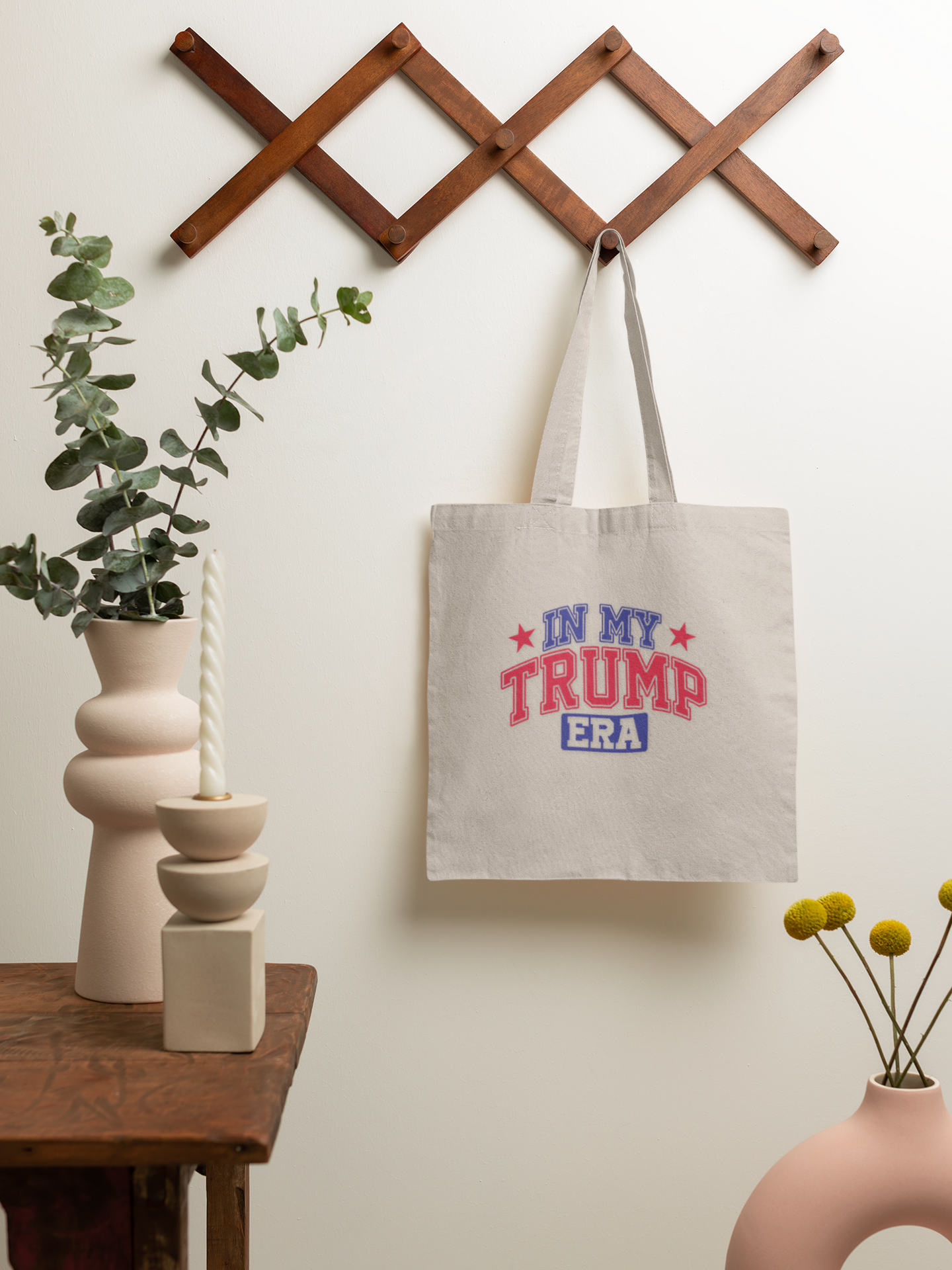 In My Trump Era Tote – Conservative Patriotic Canvas Bag for Church, Rallies, & Everyday Use