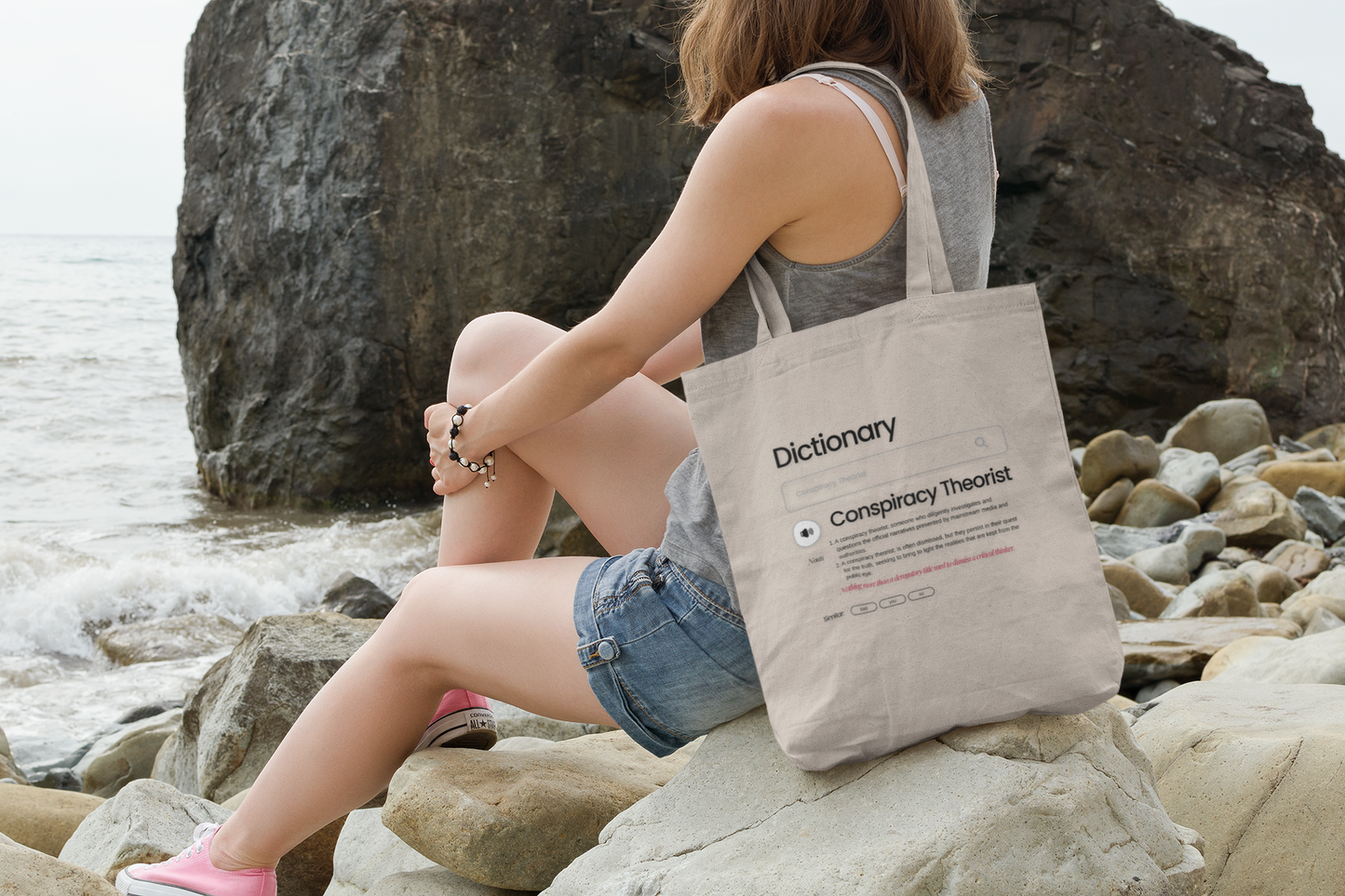 Conspiracy Theorist Tote – Cotton Canvas Bag for Truth Seekers, Skeptics & Footnote Readers