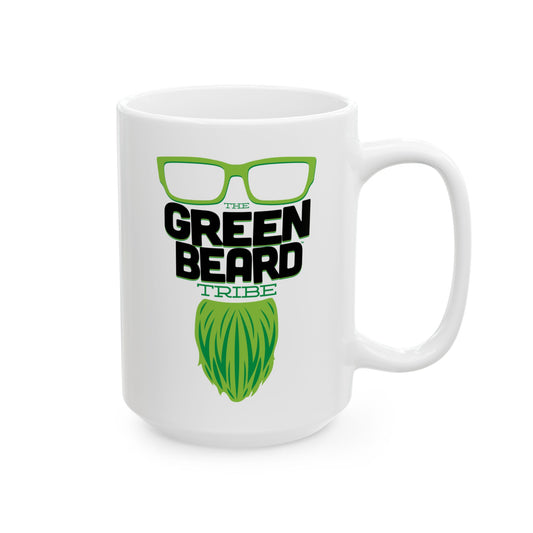 Coffee Mug - Greenbeard Tribe - 15oz White Cup