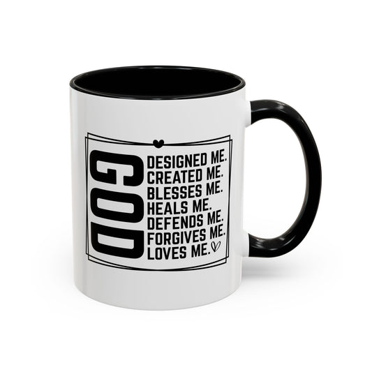 God Designed Me Mug – Inspirational Christian Coffee Cup (11oz & 15oz) for Bible Study, Encouragement & Devotions