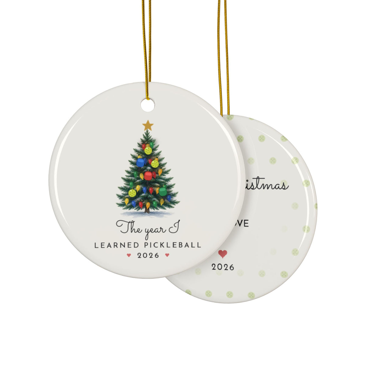 Pickleball Christmas ornament 2026, view 8