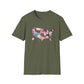 Loved Brave Strong Unisex T-Shirt Christian Patriotic USA Map Scripture Shirt for Men and Women