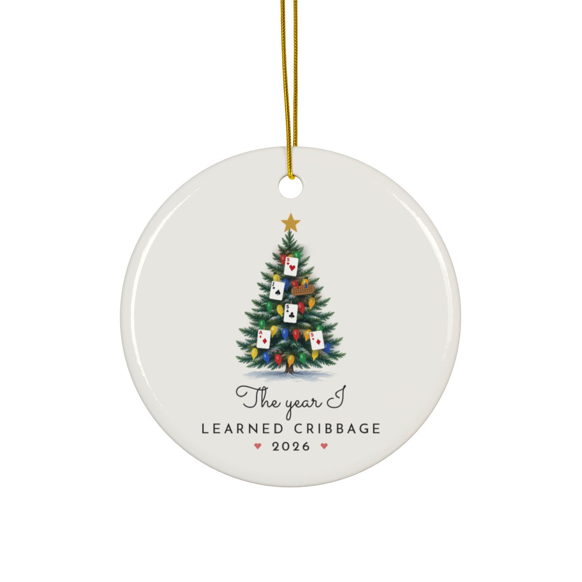Cribbage Christmas ornament 2026, view 5