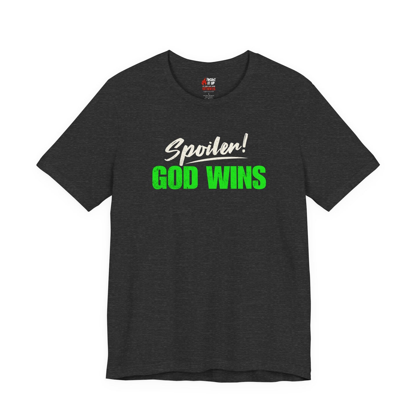 Spoiler: God Wins T-Shirt | Christian Faith Tee