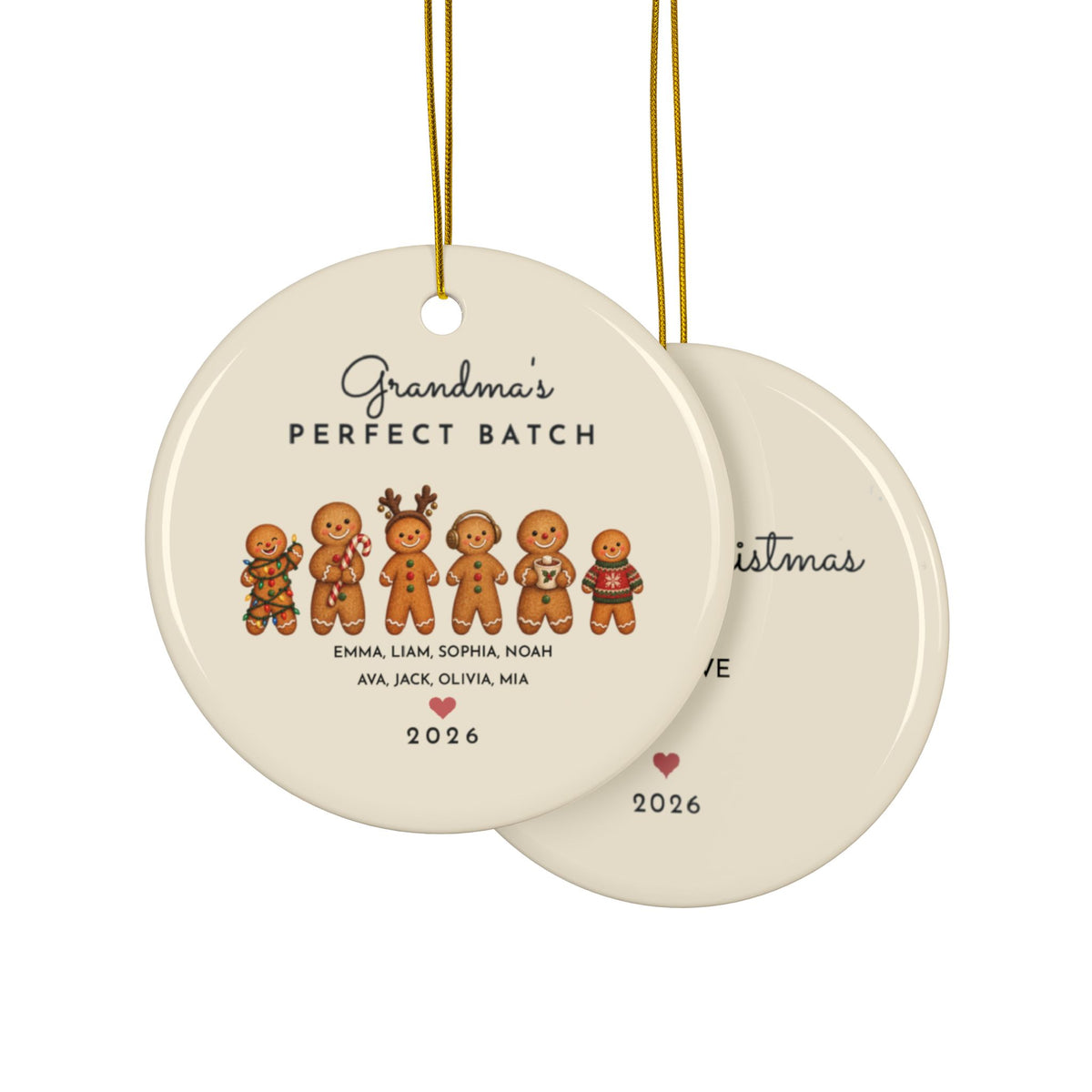 Grandma's Big Batch gingerbread ornament, view 17