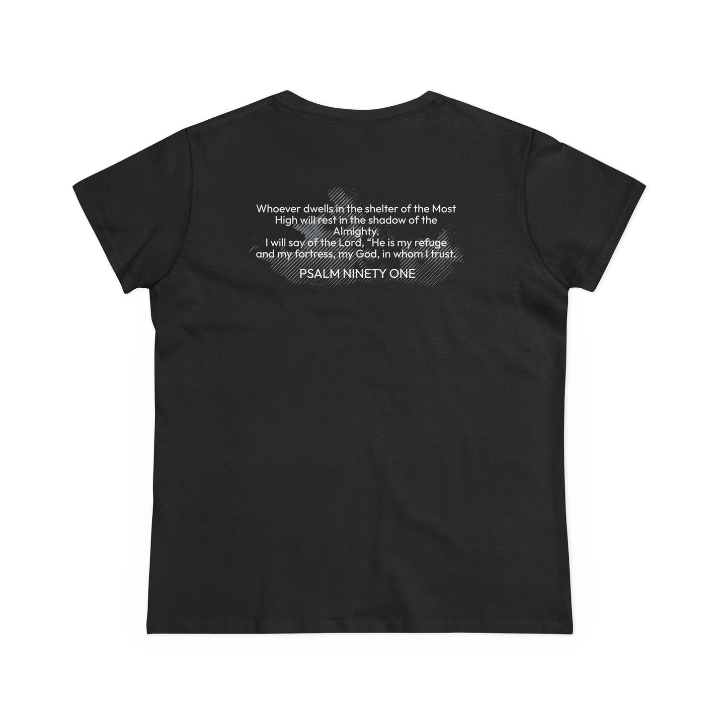 The Psalm Before The Storm T-Shirt – Christian Shirt with Psalm 91 for Women Seeking God’s Protection