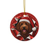 Personalized Goldendoodle Christmas ornament, view 9