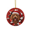 Personalized Poodle Christmas ornament, view 9