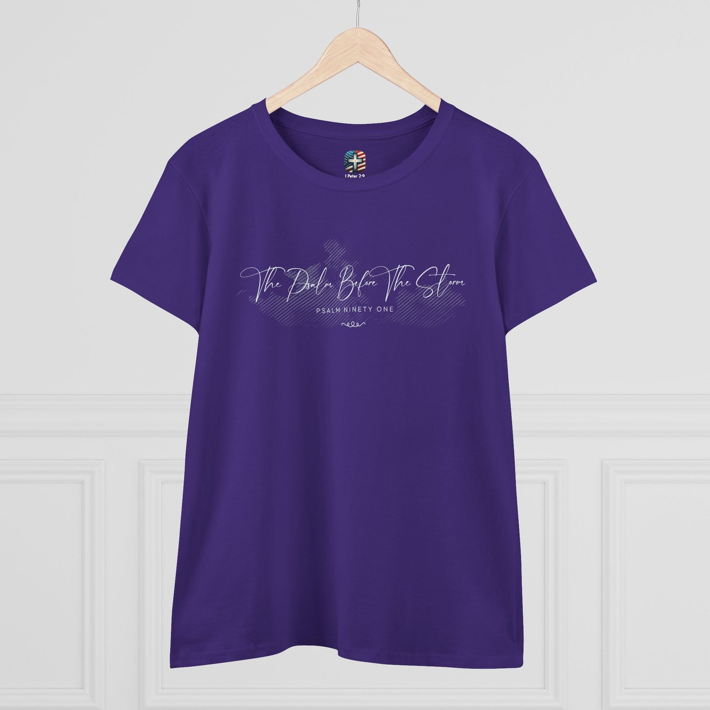 The Psalm Before The Storm T-Shirt – Christian Shirt with Psalm 91 for Women Seeking God’s Protection