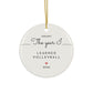 Personalized volleyball ornament 2026, view 5