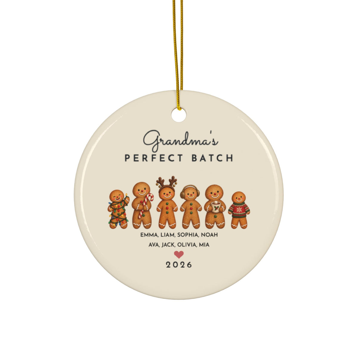 Grandma's Big Batch gingerbread ornament, view 5