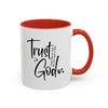Trust God Mug – Minimalist Christian Coffee Cup for Faith, Encouragement & Scripture Lovers