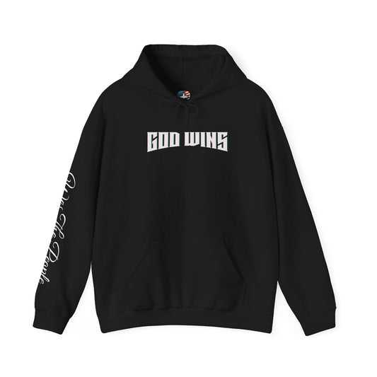 God Wins Unisex Heavy Blend™ Hooded Sweatshirt – Faith and Unity Apparel