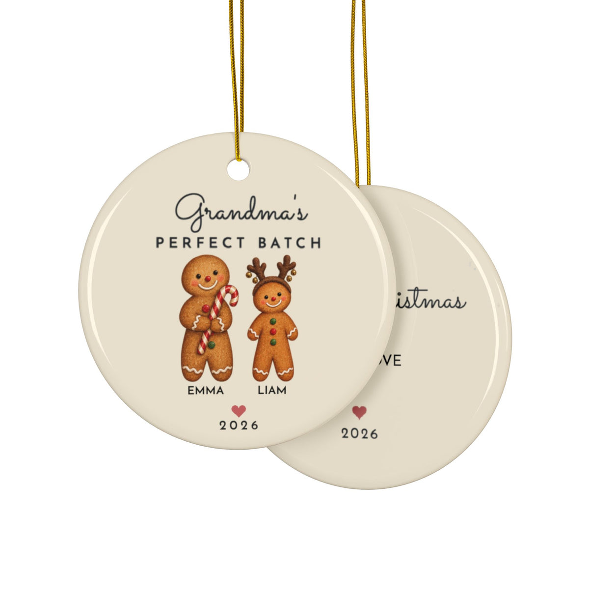 Grandma's Perfect Batch 2 names ornament, view 8