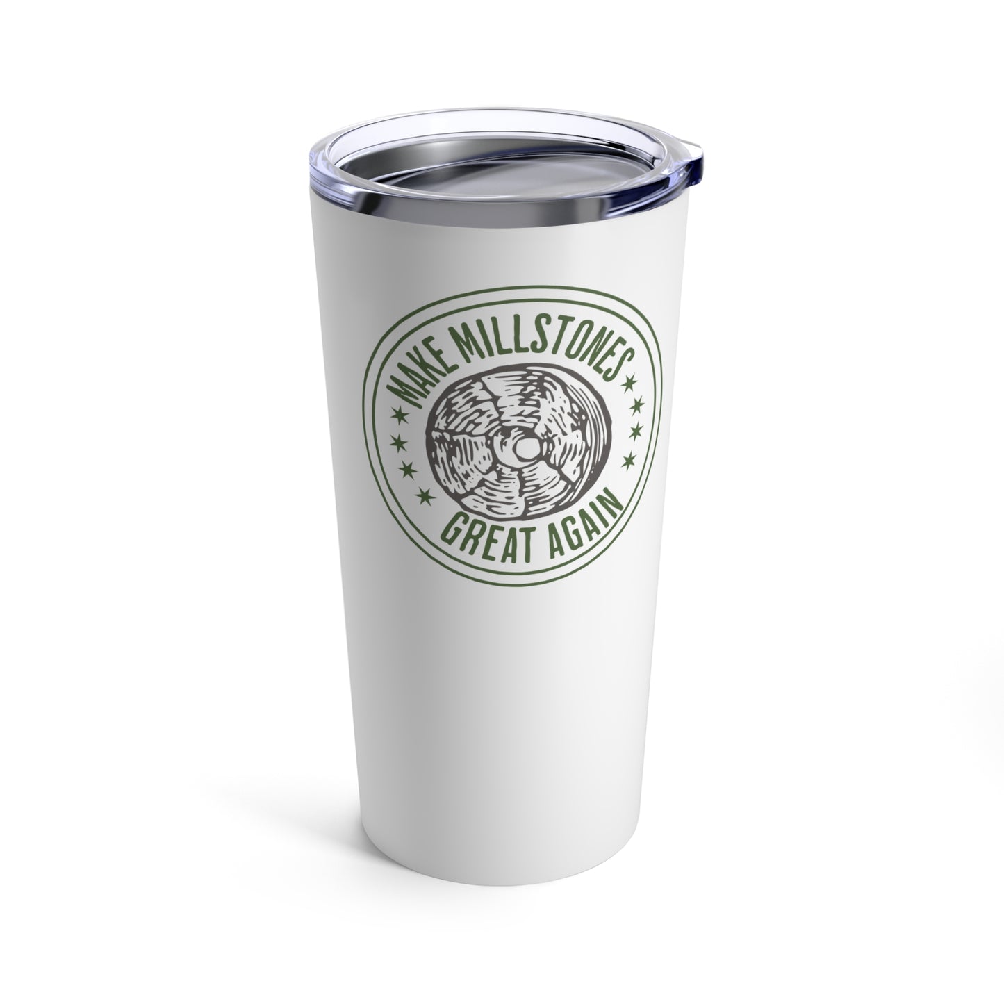 Make Millstones Great Again Tumbler – 20oz Stainless Steel Christian Cup for Truth & Justice