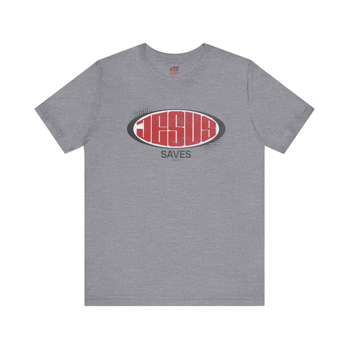 Jesus Saves T-Shirt | Christian Faith Shirt | John 3:17 Bold Design