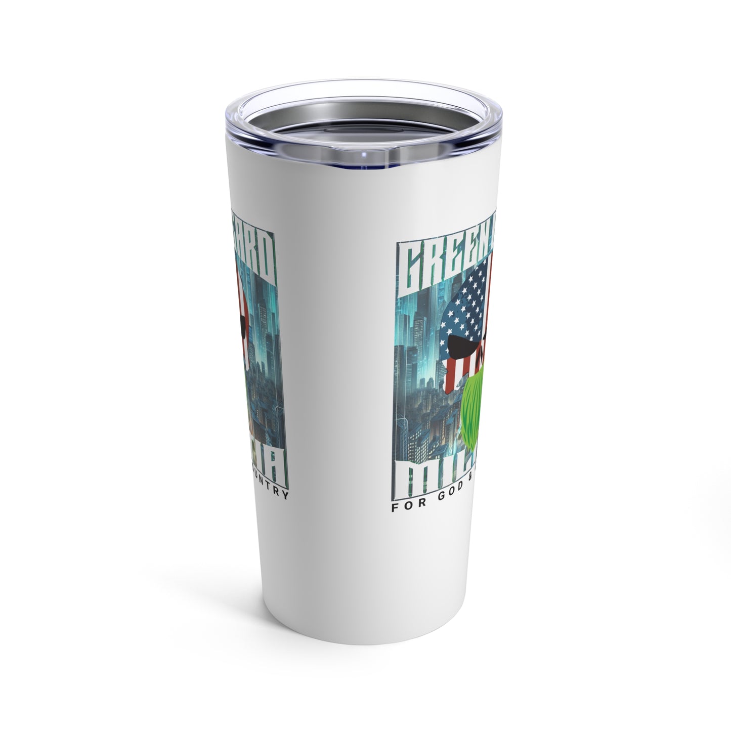 Greenbeard Militia Tumbler – 20oz Stainless Steel Travel Mug for Warriors of Faith, Strength & Resilience