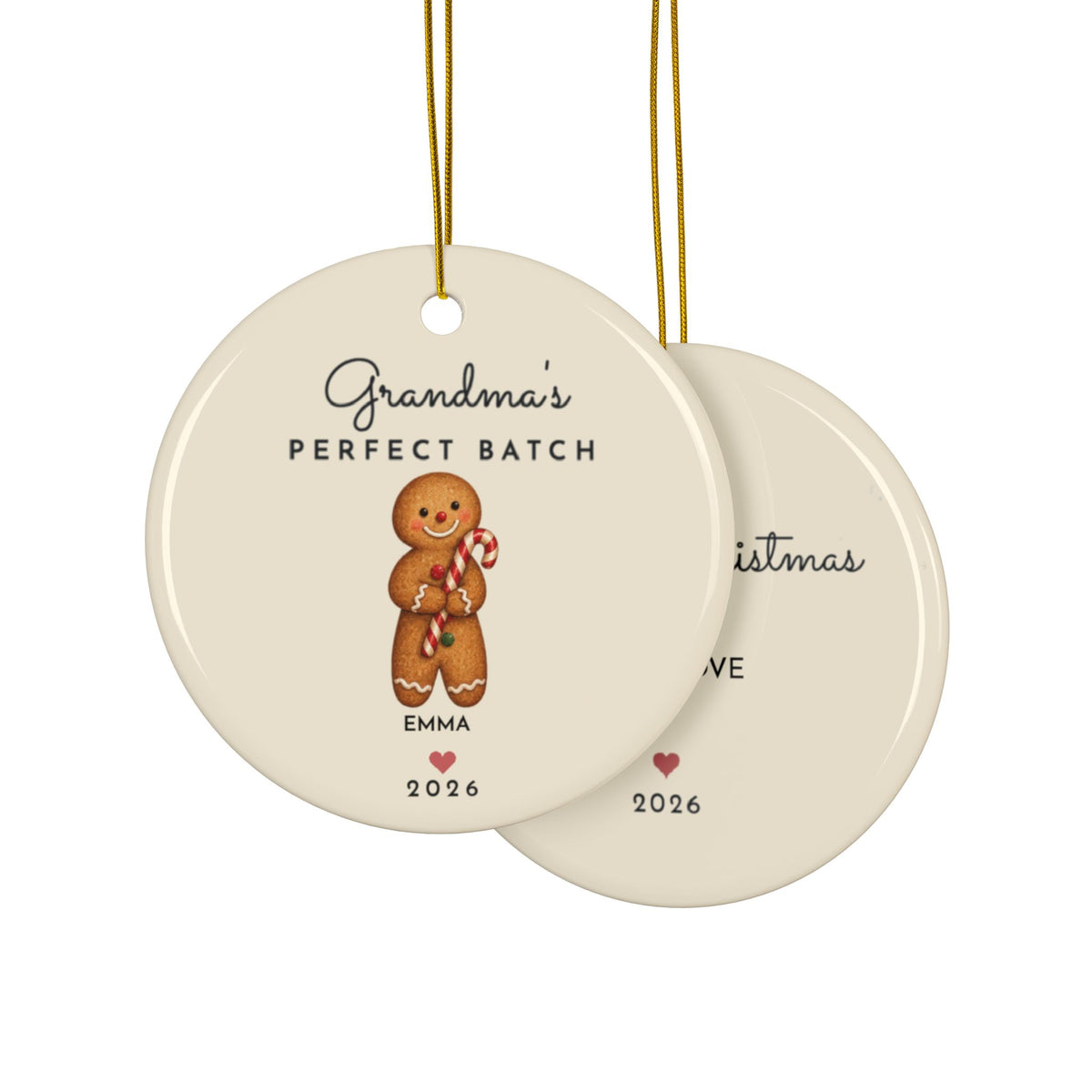 Grandma's Perfect Batch 1 name ornament, view 11