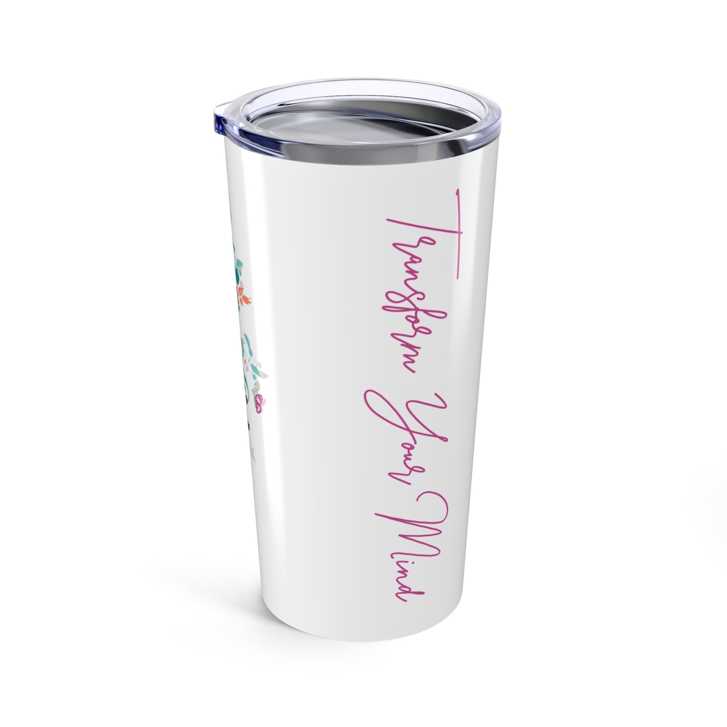 Transform Your Mind Tumbler – 20oz Stainless Steel Christian Travel Cup with Romans 12:2 Verse