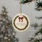 Personalized address wreath ornament, view 5