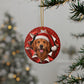 Personalized Golden Retriever Christmas ornament, view 13