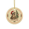 Funny raccoon Christmas ornament Festive Enough, view 3