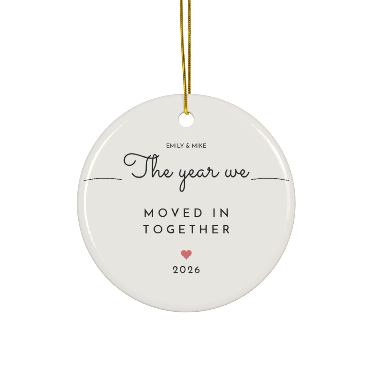 Personalized moved in together ornament 2026, view 6