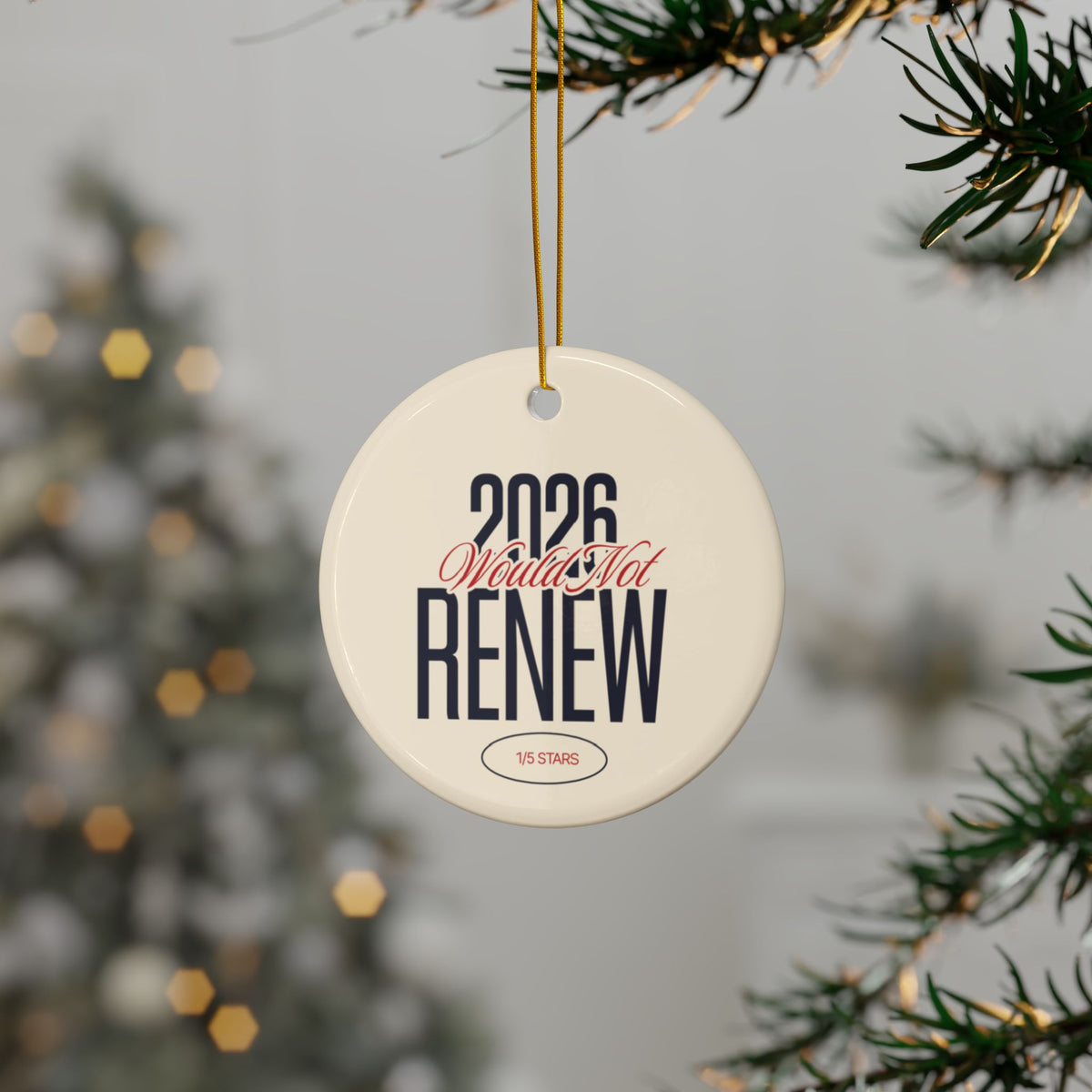 2026 year in review Christmas ornament Would Not Renew, view 11