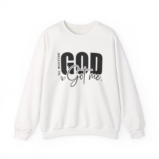 God Got Me Sweatshirt – Christian Faith-Based Pullover for Men & Women Walking in God's Protection