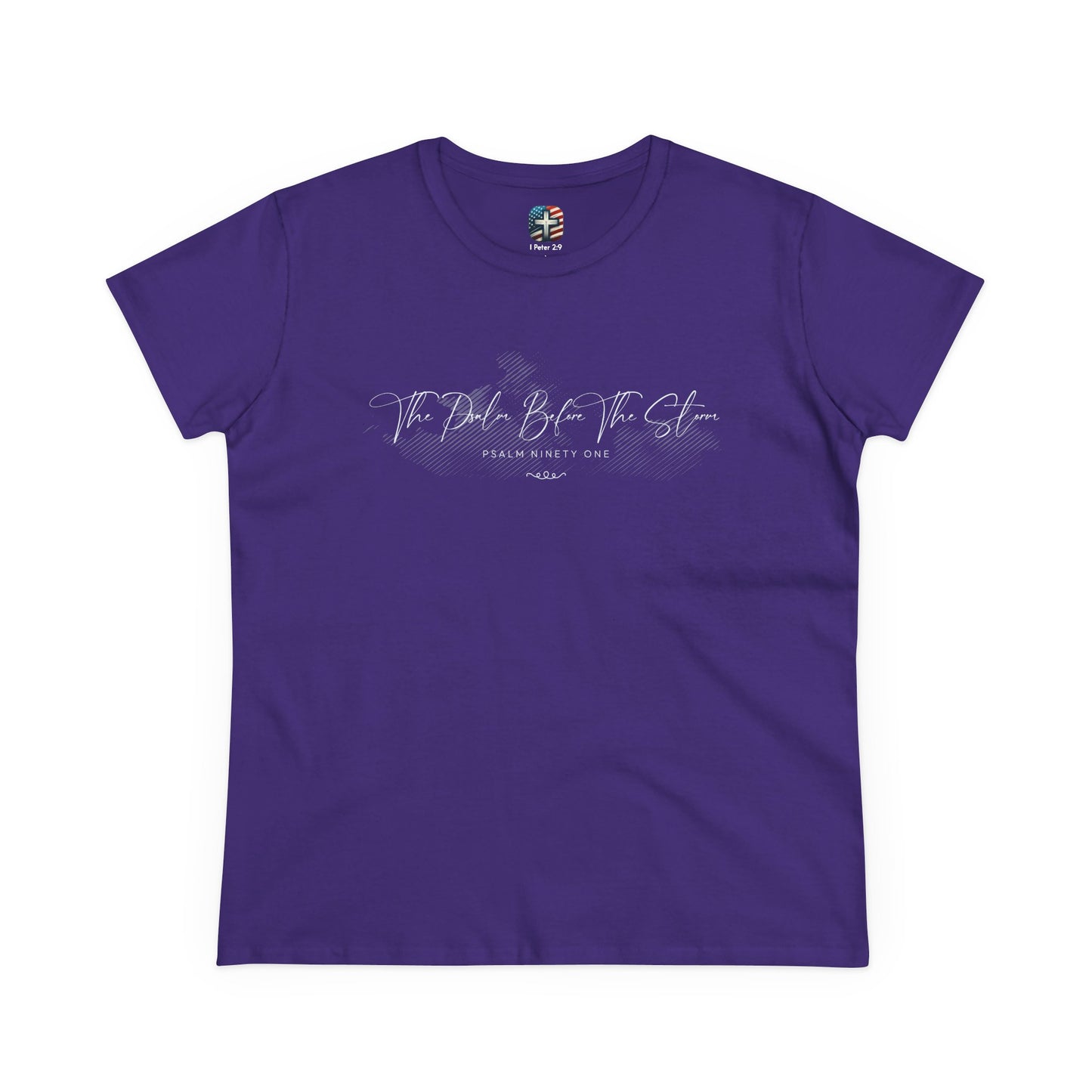 The Psalm Before The Storm T-Shirt – Christian Shirt with Psalm 91 for Women Seeking God’s Protection