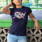 Loved Brave Strong Unisex T-Shirt Christian Patriotic USA Map Scripture Shirt for Men and Women