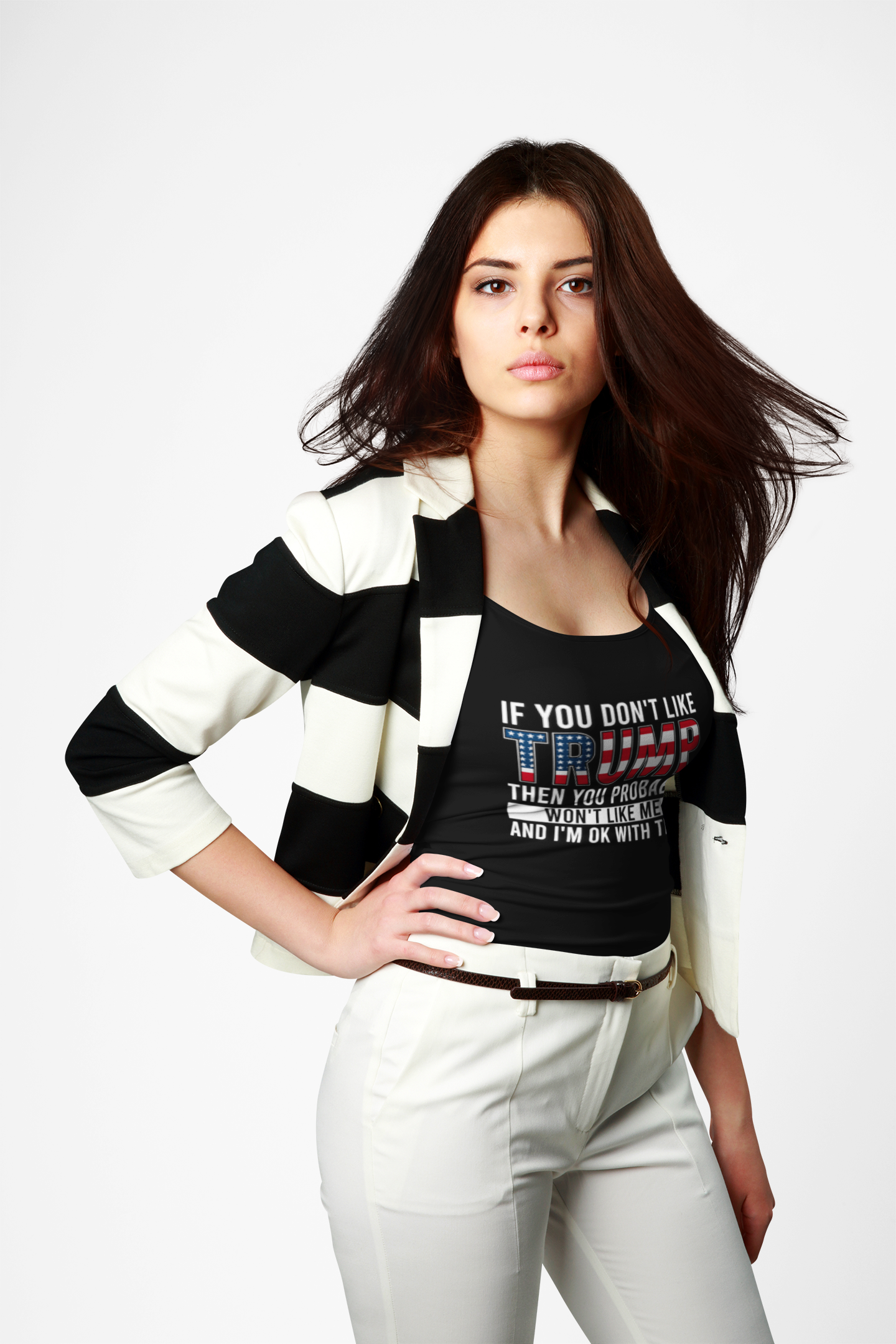 If You Don’t Like Trump Tank – Bold America First Patriotic Sleeveless Shirt for Conservatives & Free Speech Supporters
