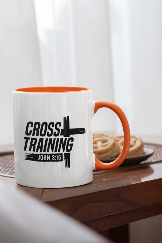 Cross Training Coffee Mug – Christian Gym Cup for Workout Fuel, Faith-Based Fitness, & Beast Mode Believers