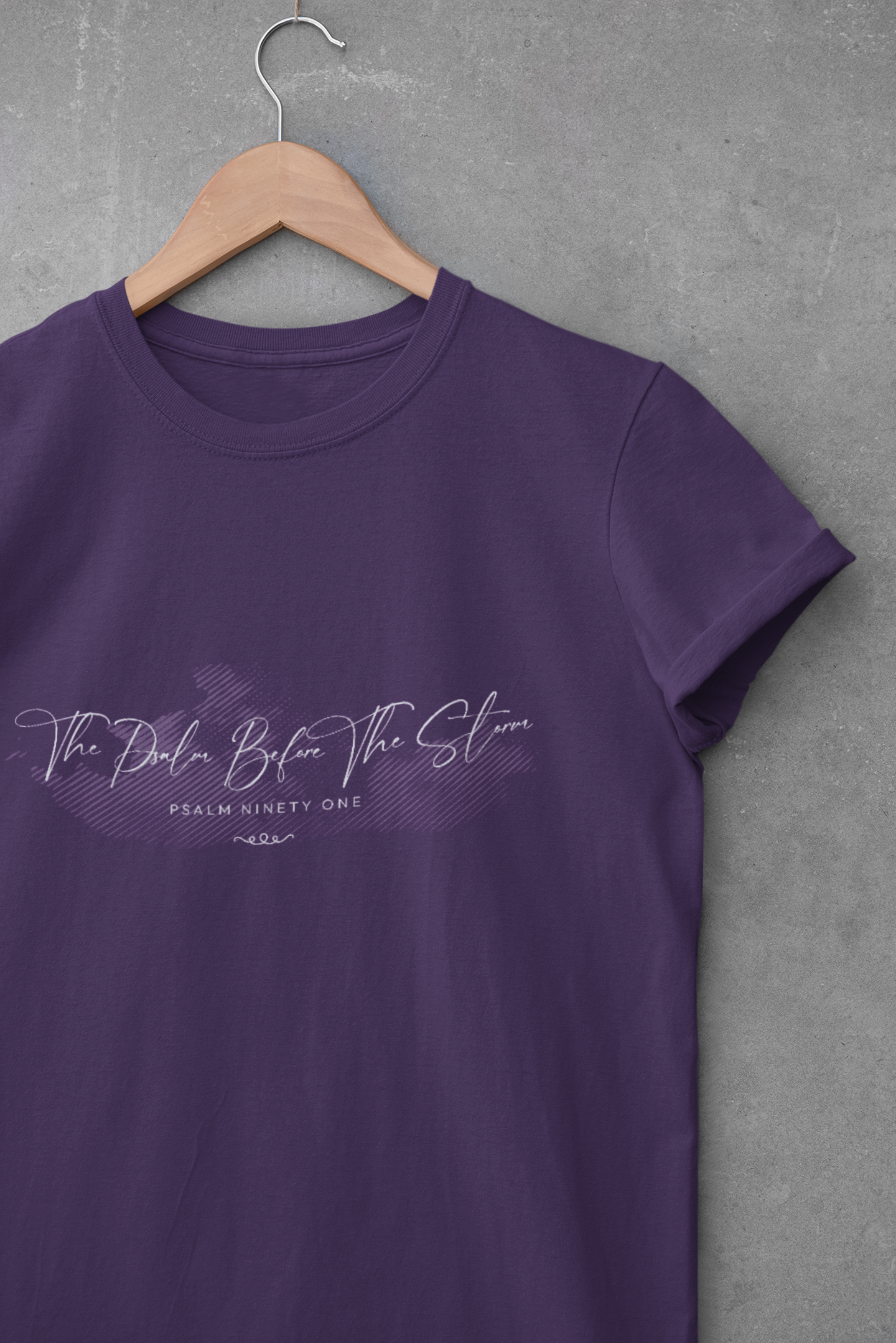 The Psalm Before The Storm T-Shirt – Christian Shirt with Psalm 91 for Women Seeking God’s Protection