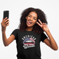 American Woman T-Shirt – Unisex Patriotic Graphic Tee with Bold Lips Design Inspired by Rock & Roll Style