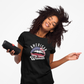 American Woman T-Shirt – Unisex Patriotic Graphic Tee with Bold Lips Design Inspired by Rock & Roll Style