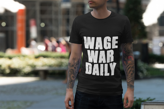 Wage War Daily Shirt – Prayer Is The Weapon T-Shirt with 2 Corinthians 10:4 Scripture