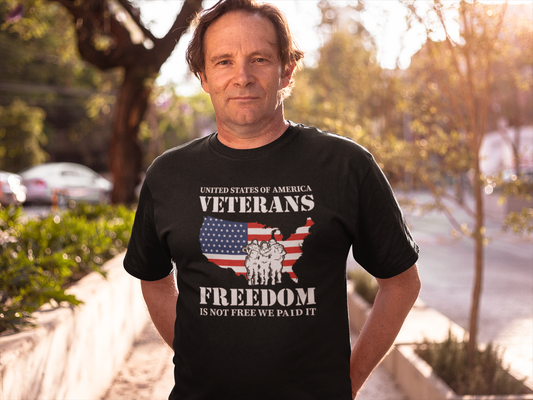 Freedom Is Not Free T-Shirt – Patriotic Veteran Tribute Tee for Memorial Day, 4th of July & Veteran Support