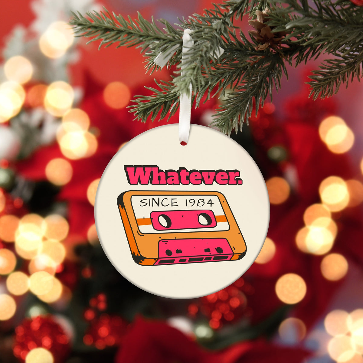 Gen X cassette tape Christmas ornament, view 6