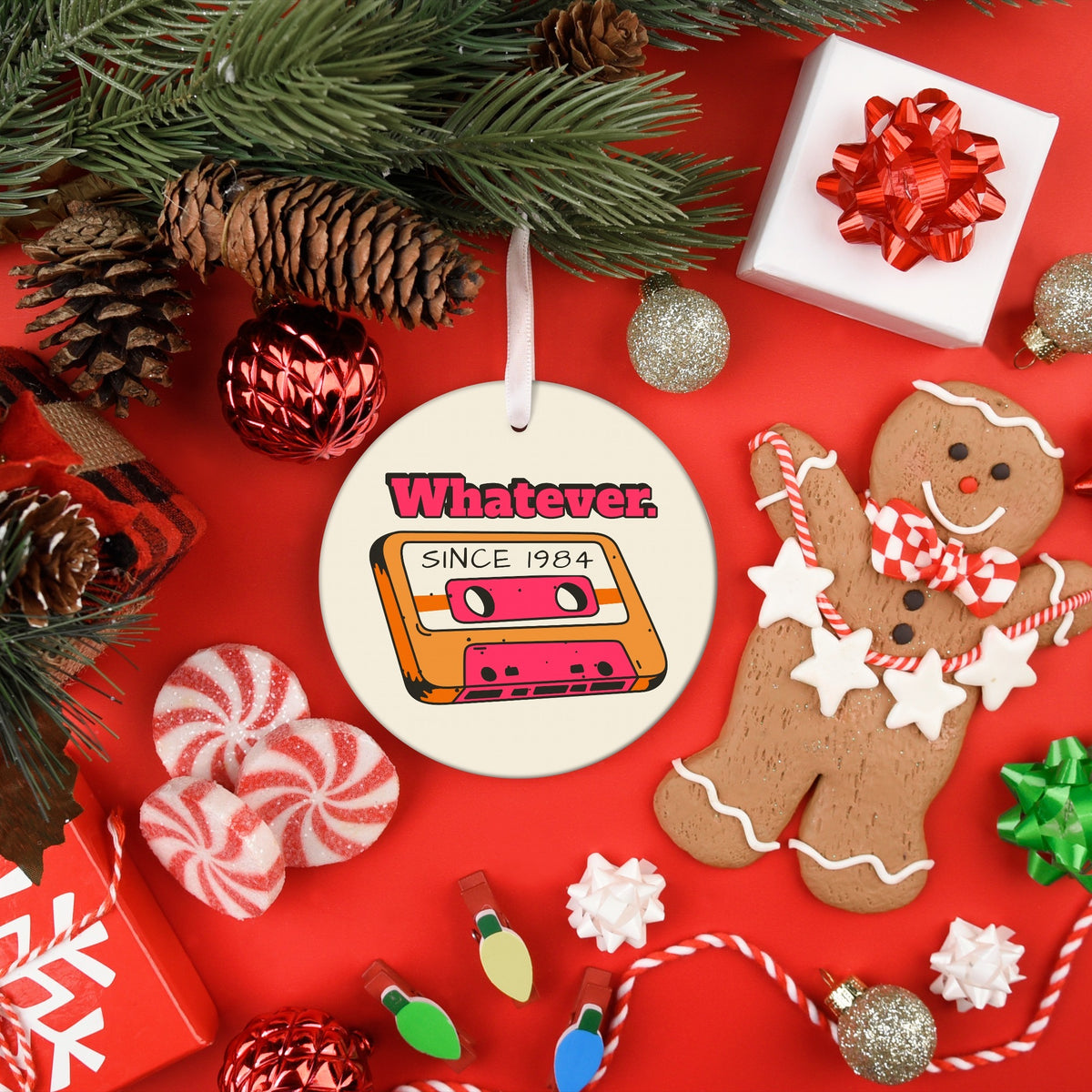 Gen X cassette tape Christmas ornament, view 8