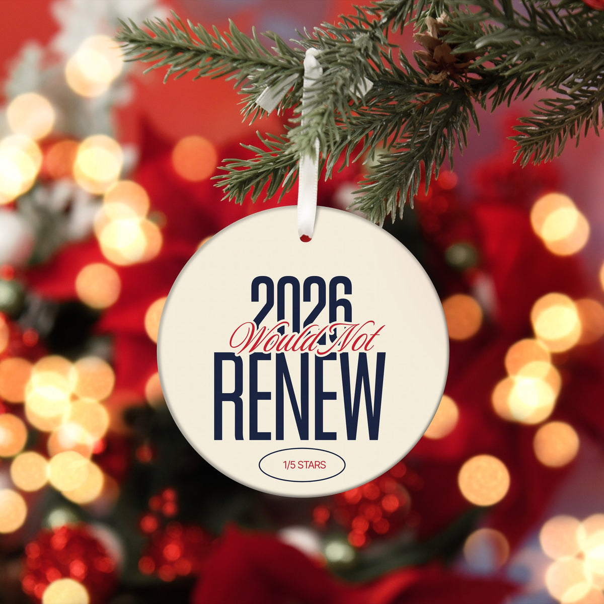2026 year in review Christmas ornament Would Not Renew, view 6
