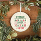 Gen X Christmas ornament Festive Under Protest, view 6