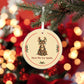 Funny reindeer Christmas ornament Here We Go Again, view 7