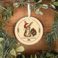 Funny rabbit Christmas ornament Another Year Somehow, view 8