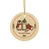 Funny penguin Christmas ornament We Had Plans, view 3