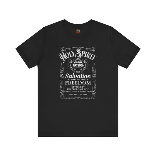 Holy Spirit Salvation Blend T-Shirt – John 3:16 Vintage Gospel Design | Faith & Freedom Apparel
