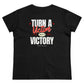 Faith Inspired T-Shirt - 'Only God Can' Inspirational Tee, Turn a Victim Into a Victory Women's Midweight Cotton Tee